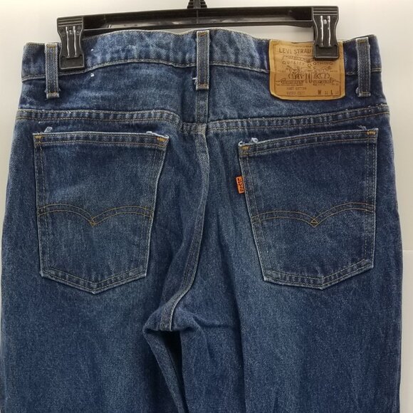 Vintage Levi's 40506-0215 Orange Tab Straight Leg Denim Jeans Size 30x30 - Picture 6 of 12